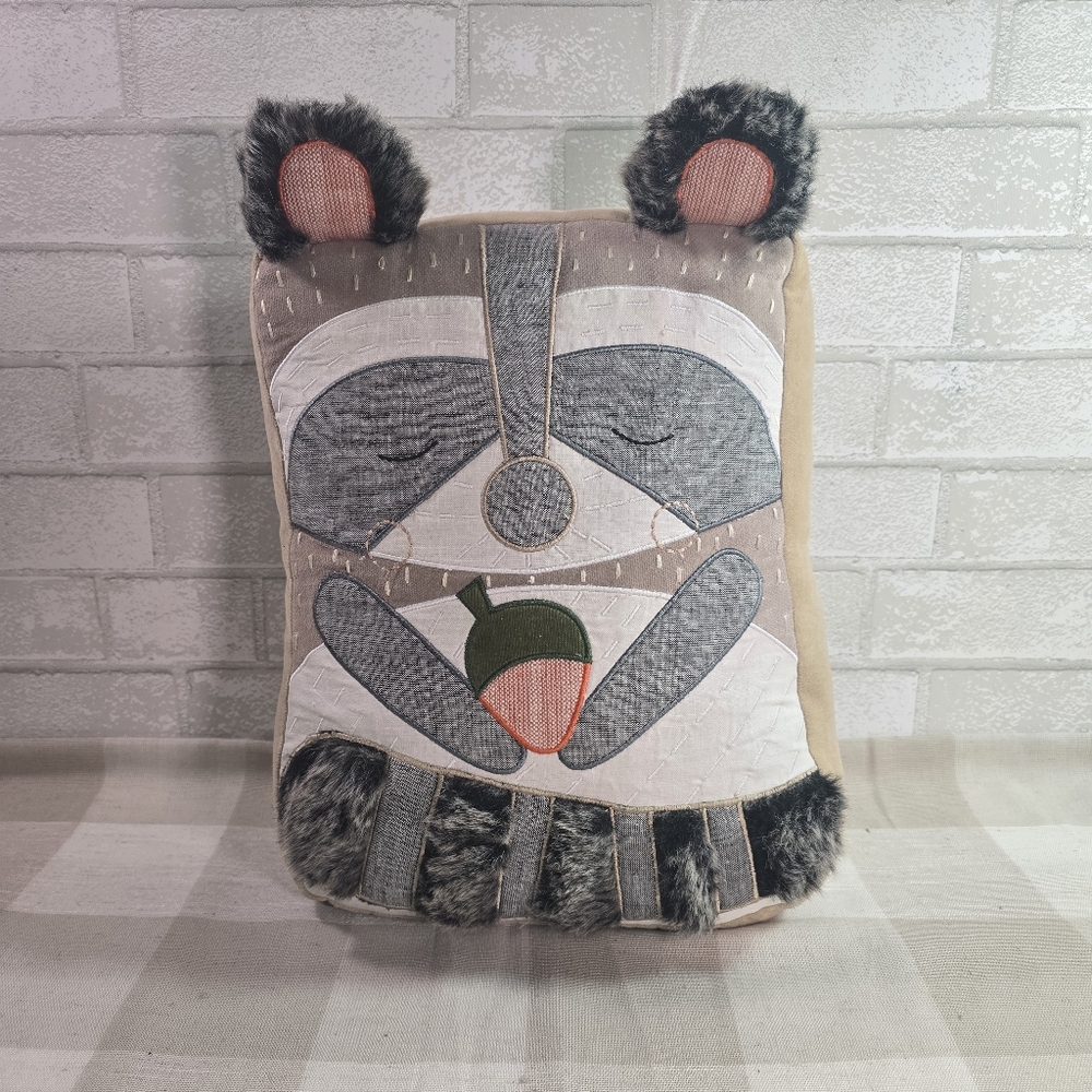 Pottery Barn Kids Stuffed Plush Rectangle Pillow Critter Cute!